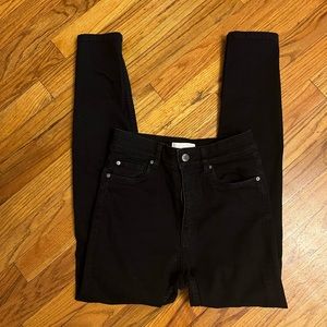 H&M high waisted black skinny jeans